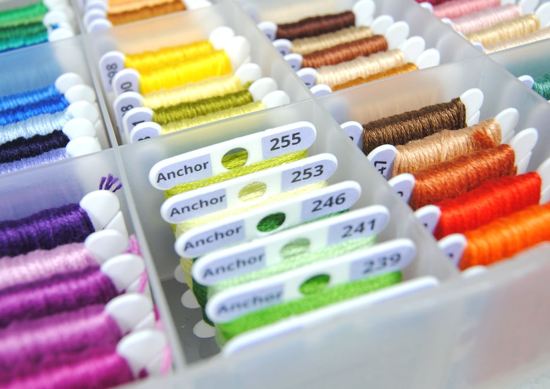 Anchor Thread Labels - Organize Your Bobbins With Large Font Number ...
