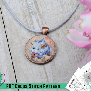 League of Legends Cross Stitch Pattern - Mini Poro - Small Beginner Friendly LoL Design - Cute DIY Gamer Art