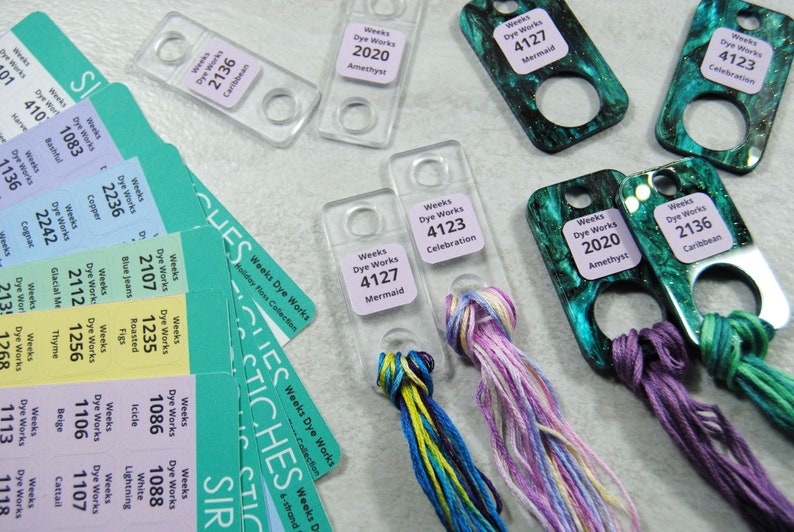 Weeks Dye Works Thread Drop Labels Organize Your Overdyed - Etsy