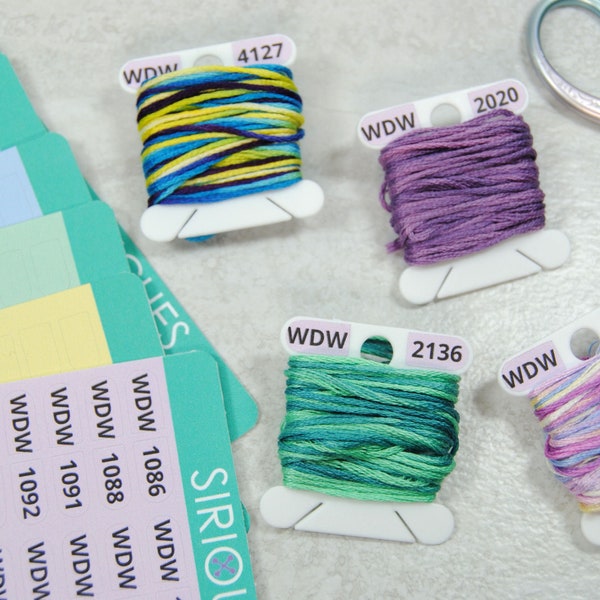 Weeks Dye Works Thread Labels - Organize your Bobbins with Large Font Number Stickers - Thread Box Storage Organization Method