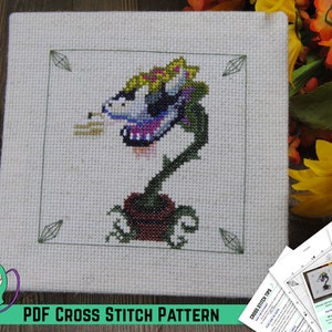 Sims Cross Stitch Pattern - Cowplant Design - Sim Gardening Skill -  Video Game Inspired DIY Gift for Gamer Gardeners
