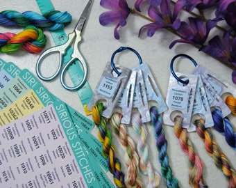 Threadworx Thread Drop Labels - Organize your Overdyed Thread on Annie's Keepers and Floss Drops with Large Font Number Stickers