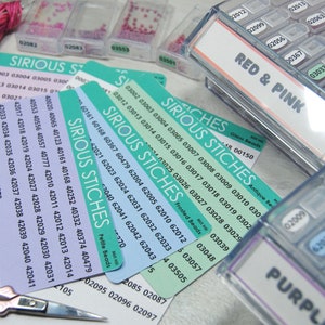 Mill Hill Labels - Organize Your Seed Beads With Large Font Number Stickers - Bead Storage ...