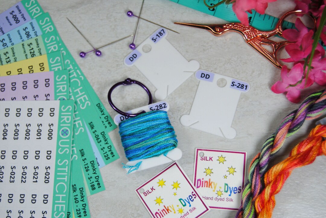 Dinky Dyes Thread Labels - Organize Your Bobbins With Large Font Number ...