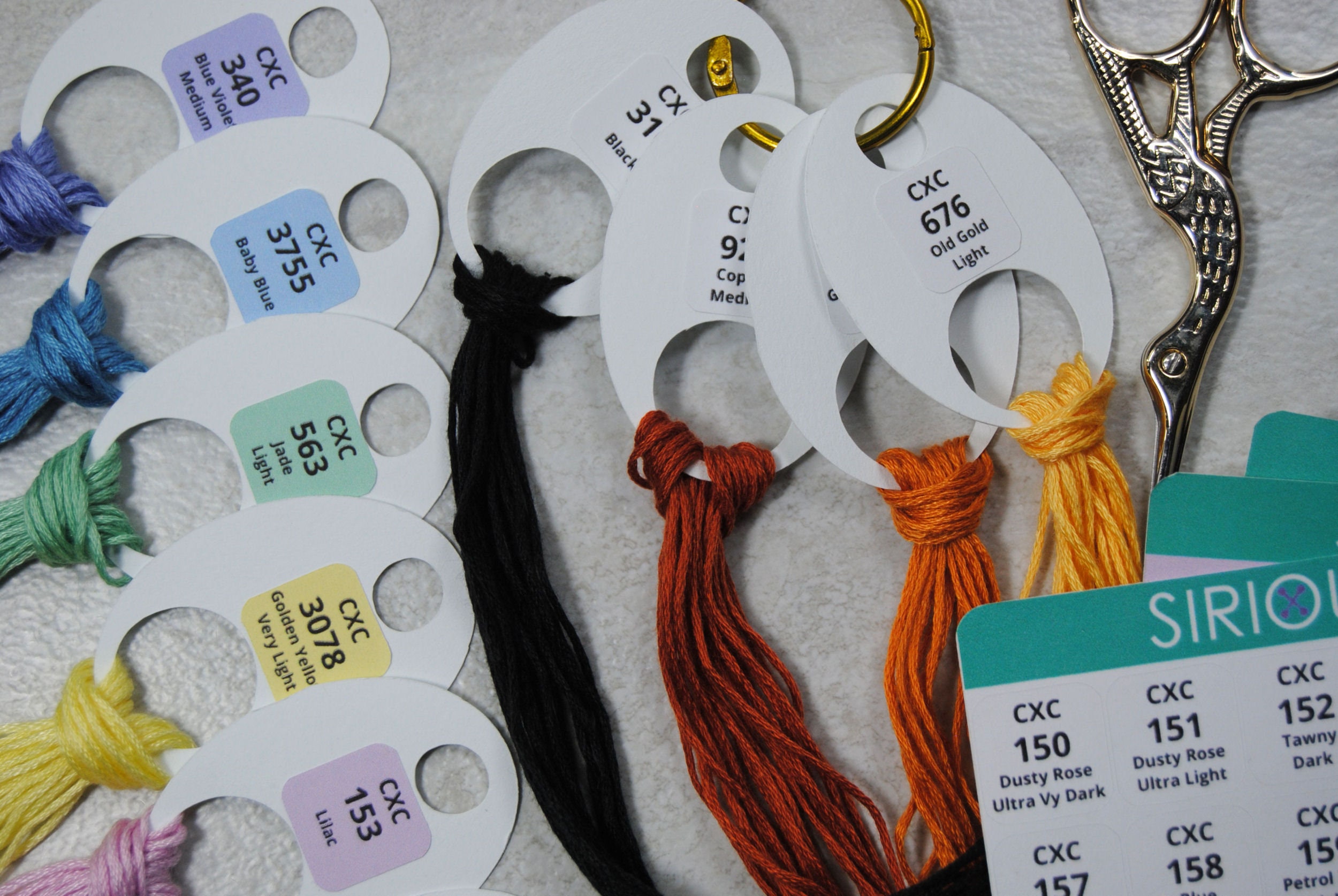 Label With Thread Chain CXC Thread Drop Labels - Organize Your Annie's Keepers and Floss Drops ...