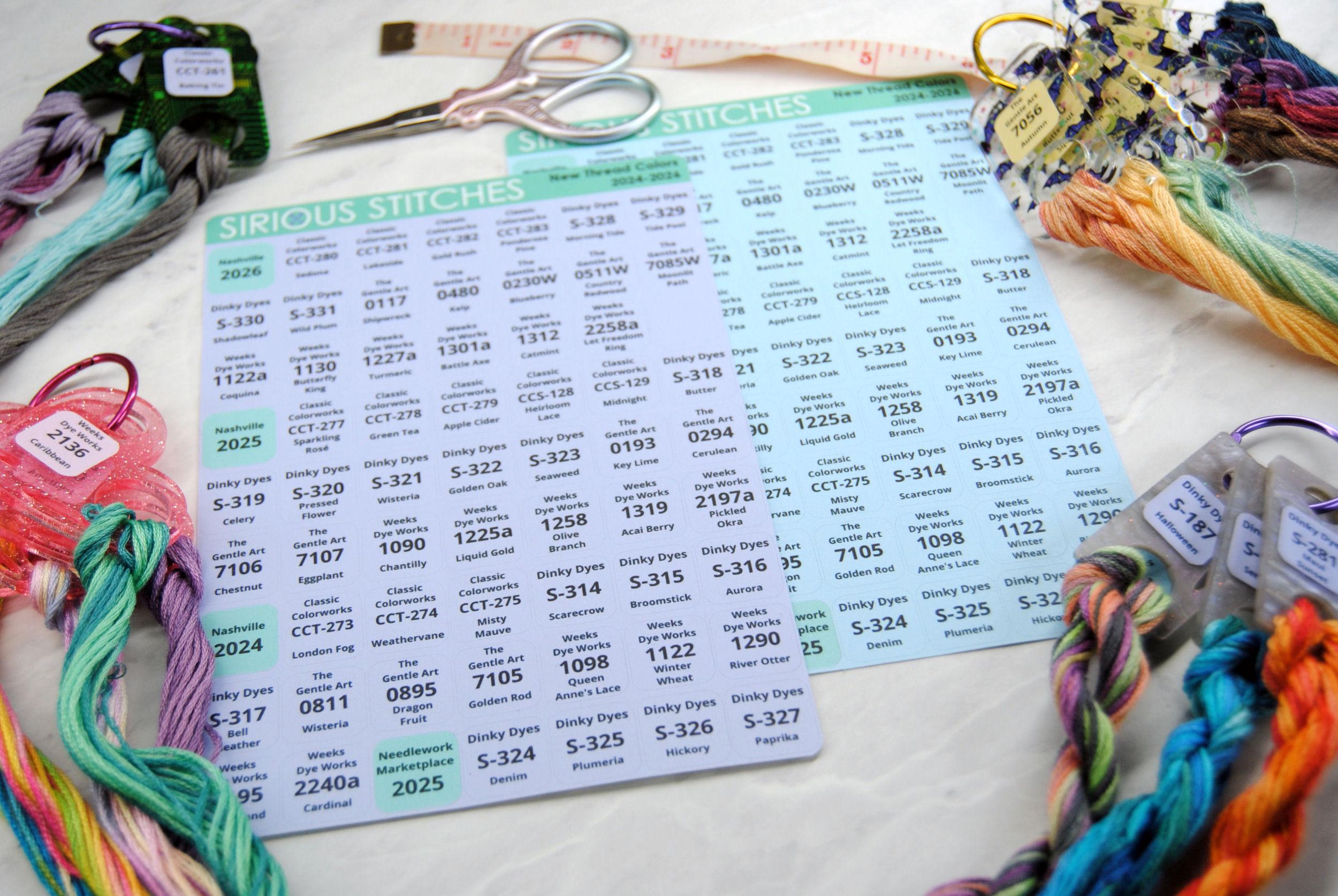 Thread Class Labels New Thread Color Labels 2024-2026 - Weeks Dye Works, the Gentle Art ...