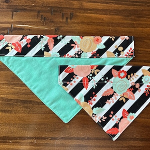 Striped Flower Pet Bandana