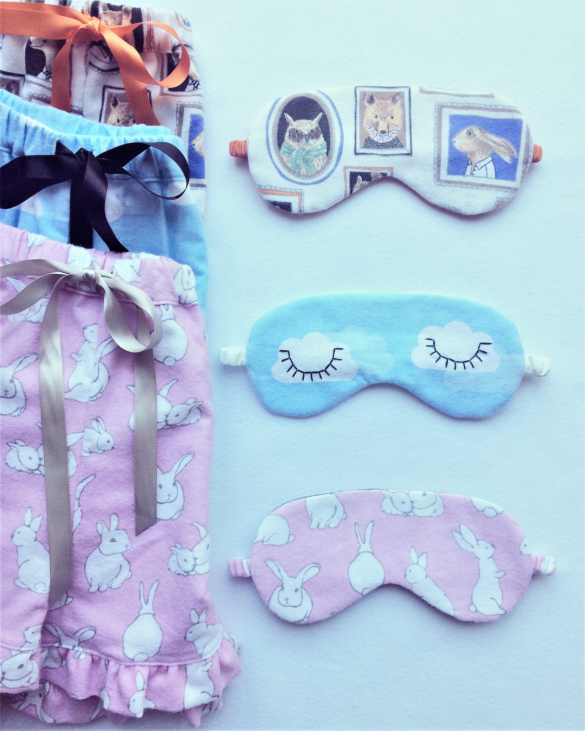 Sleepy eyes sleep mask / hand embroidered eye cover / sleep Etsy