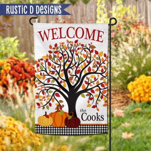 Fall Colors Welcome Garden Banner 12&quot;x18&quot;