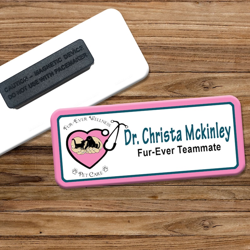 Custom Name Badge Name Tag Etsy