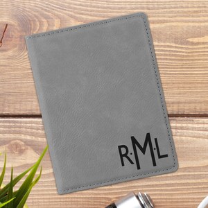 Classic Monogram Personalized Leatherette Passport Holder