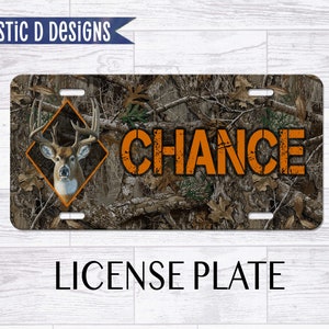 Deer Hunter Personalized License Plate Car Tag