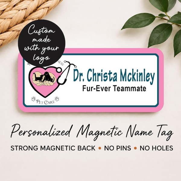 Custom Magnetic Name Tag Badge