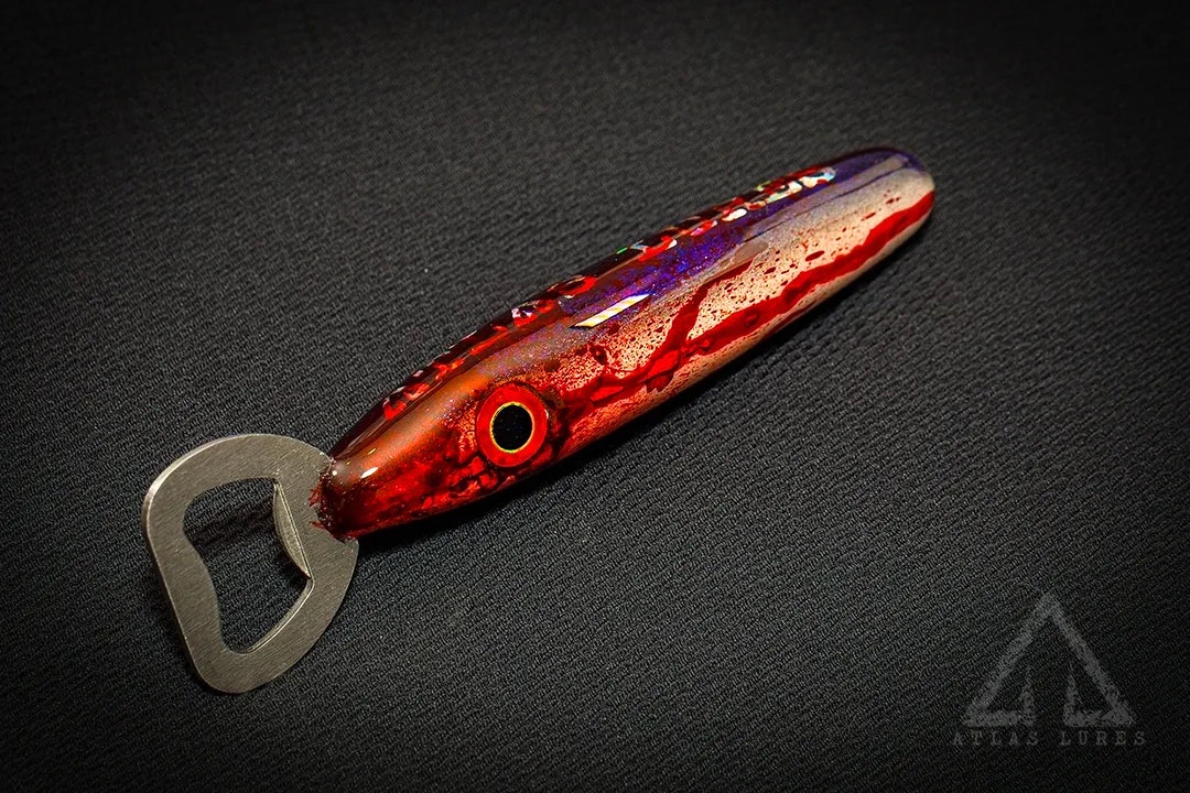 Custom Handmade Resin Fishing Lure Bottle Opener Etsy
