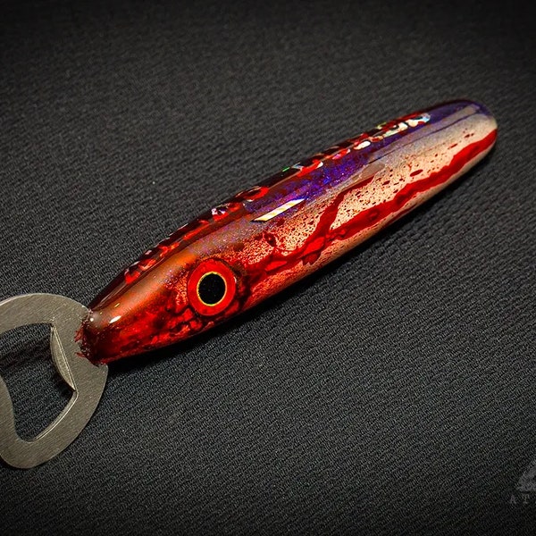 Custom Handmade Resin Fishing Lure Bottle Opener