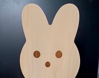 Bunny Blank - Large Wood Bunny Blanks - 12" Tall Wood Bunnies for Crafts - Unfinished Chunky Bunny for Easter, Spring, Crafts, Painting