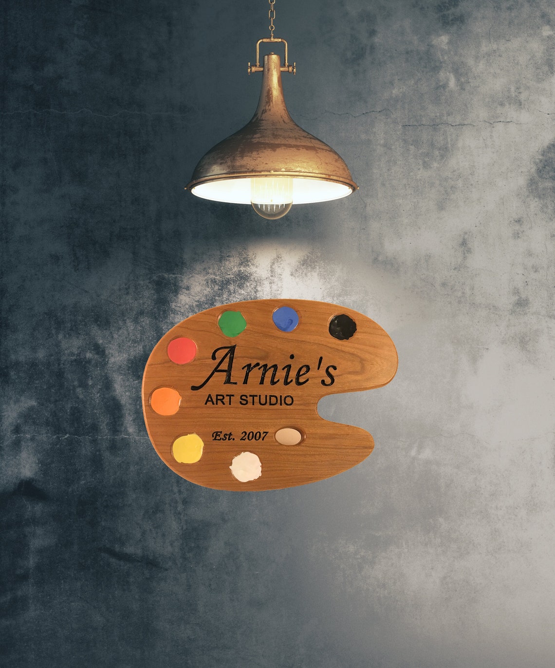 Painter's Palette Sign Art Studio Sign Artist's Etsy