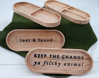 Wooden Catch All Trays: Handcrafted Minimalist Home Organizer