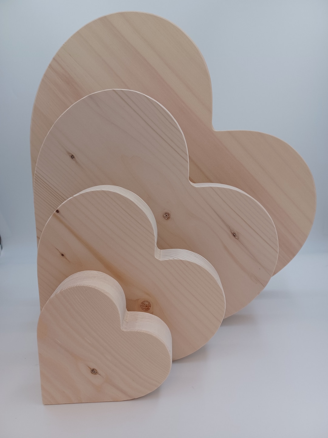 Wood Heart Cutouts Large Unfinished Chunky Heart Blanks For Holidays Wood heart cutouts large unfinished chunky heart blanks for holidays