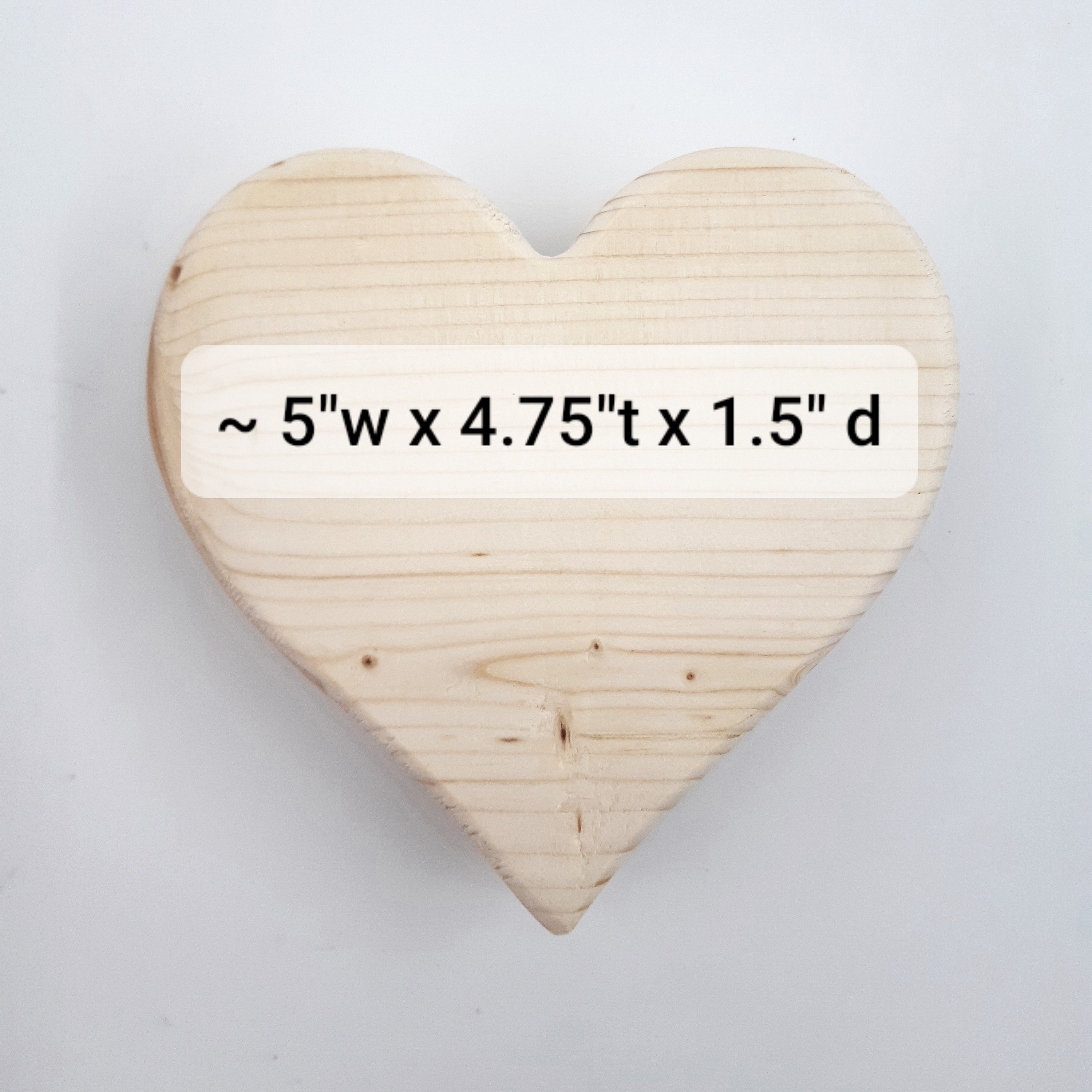 Heart Blanks 5 Inch Wood Hearts for Crafts Unfinished - Etsy