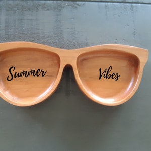 Sunglasses Wood Tray Sunnies Wood Catchall Sunglasses Dish Minimalist Decor Under 20 image 4