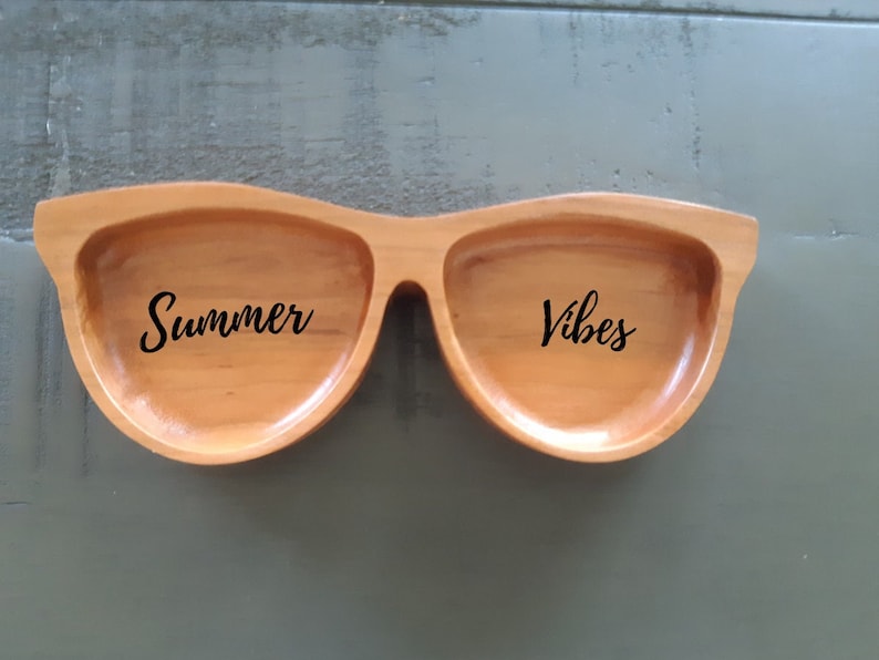 Sunglasses Wood Tray Sunnies Wood Catchall Sunglasses Dish Minimalist Decor Under 20 image 4