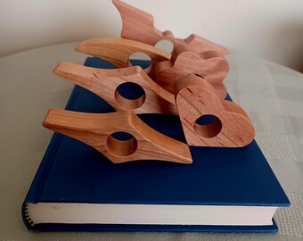 Book Buddy - Wood Thumb Page Holder - Reading Device