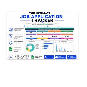 Job-Tracker | Google Sheets Job-Suchtabelle | Interview-Tracker | Karriereplaner | Sofort-Download