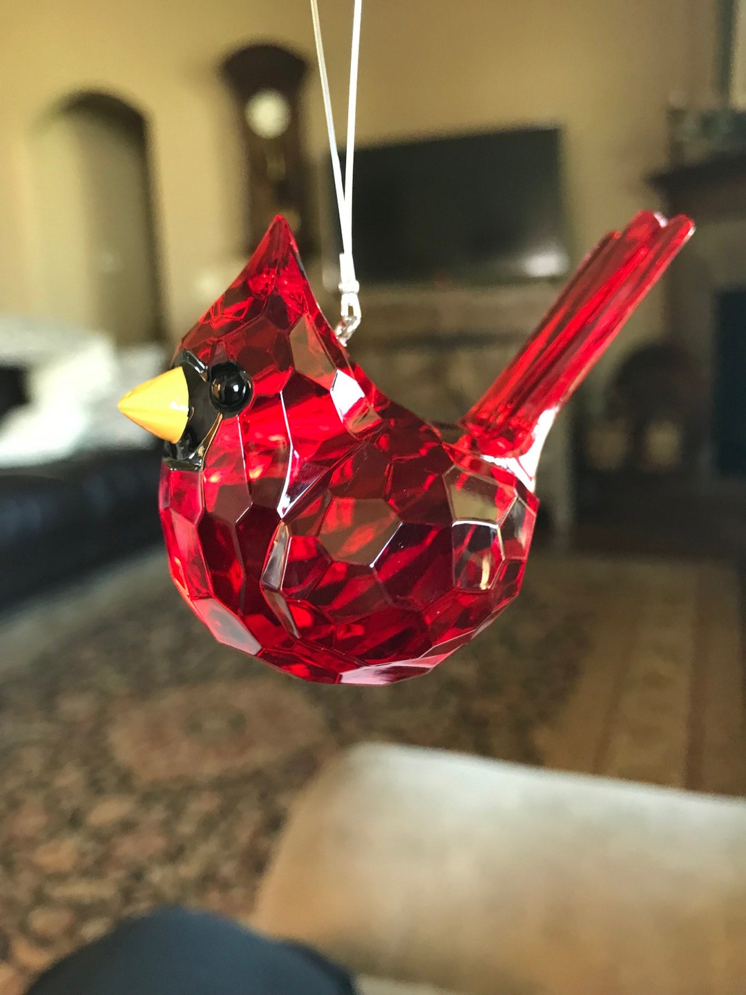 Cardinal, Cardinal Sun Catcher, Flying Cardinal Figurine, Cardinal ...
