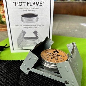 HOT FLAME Alcohol Stove Kit, Mini Alcohol Stove, Xboil, Trangia Stove, Bushcraft, Ultralight Camp Stove, Camping