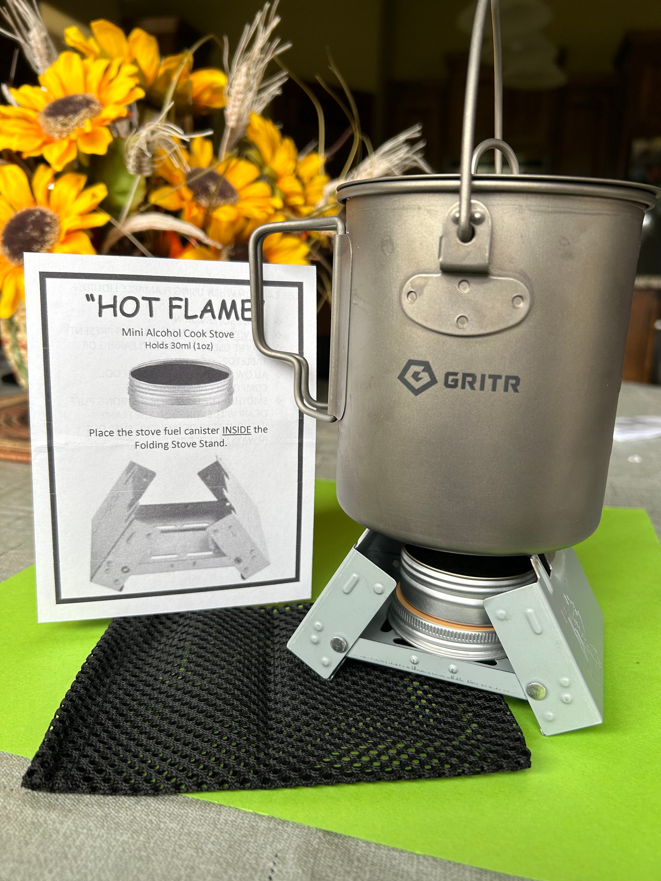 Alcohol Stove, HOT FLAME Alcohol Stove Kit, Mini Alcohol
