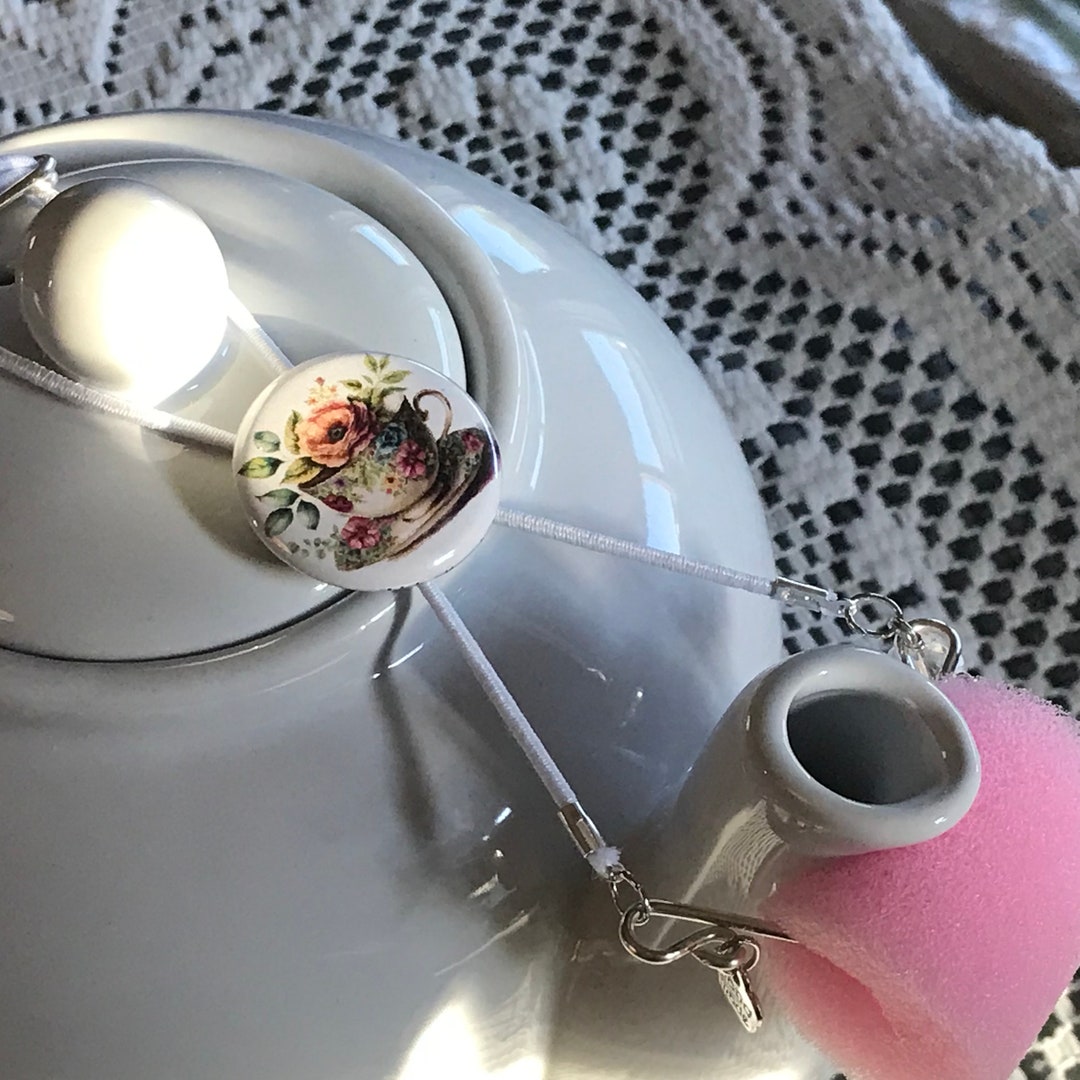Teapot Drip Catcher Lid Holder Vintage Style Etsy