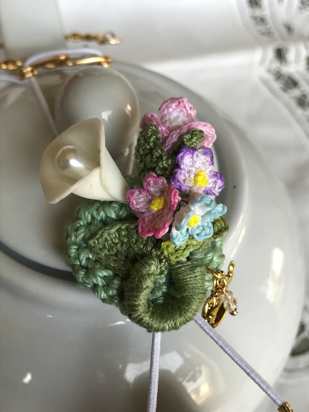 Teapot Drip Catcher Vintage Style Spring Flowers Etsy