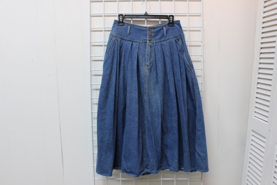 denim prairie skirt