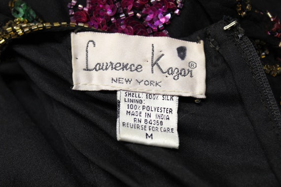 Vintage Laurence Kazar Illusion Top Sequin and Gl… - image 10