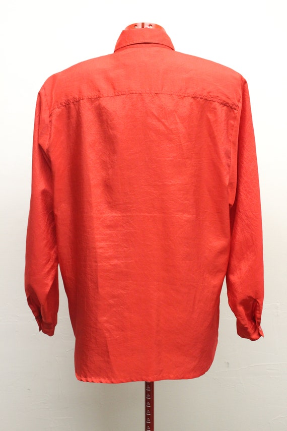 Vintage 1990's Josephine Bright Red Long Sleeve B… - image 7