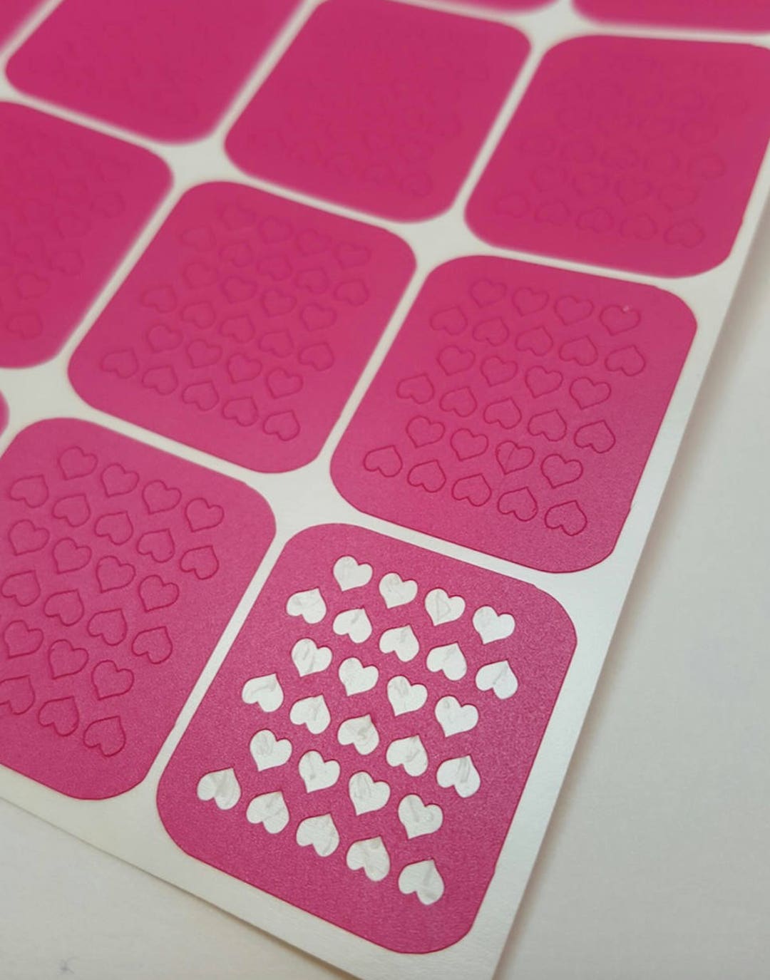 Tiny Hearts Stencils Nail Vinyls Love Valentine's Etsy