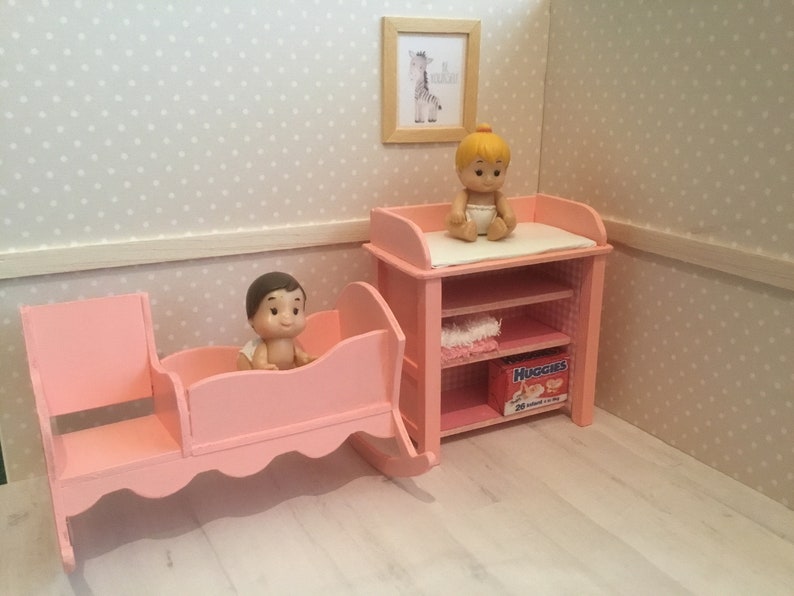 dolls house nursery set
