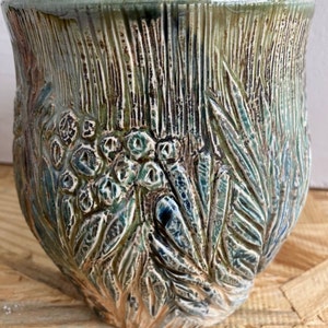 READY TO SHIP. Stoneware vase, decorative vase, pottery vase, vase, utensil container, soda fired vase, home, pottery, pots image 5