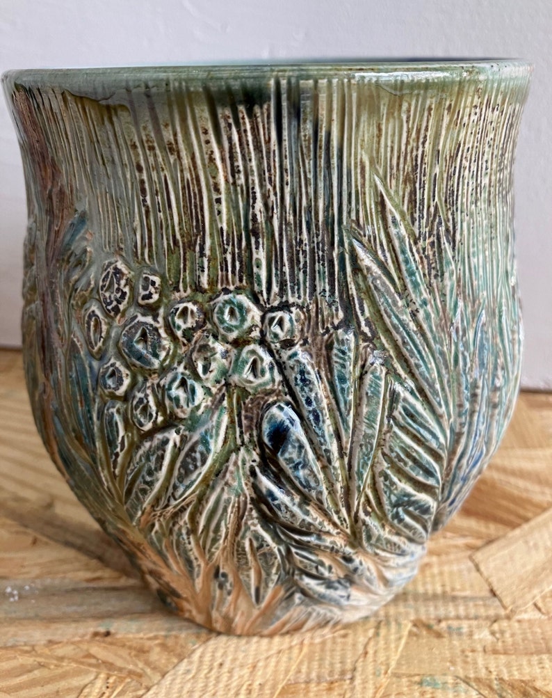 READY TO SHIP. Stoneware vase, decorative vase, pottery vase, vase, utensil container, soda fired vase, home, pottery, pots image 5