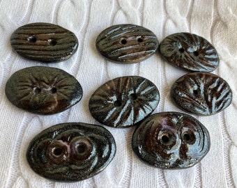 READY TO SHIP. ceramics and pottery, ceramic buttons, home, pottery, sewing supplies, fabric decoration, accent, adornment