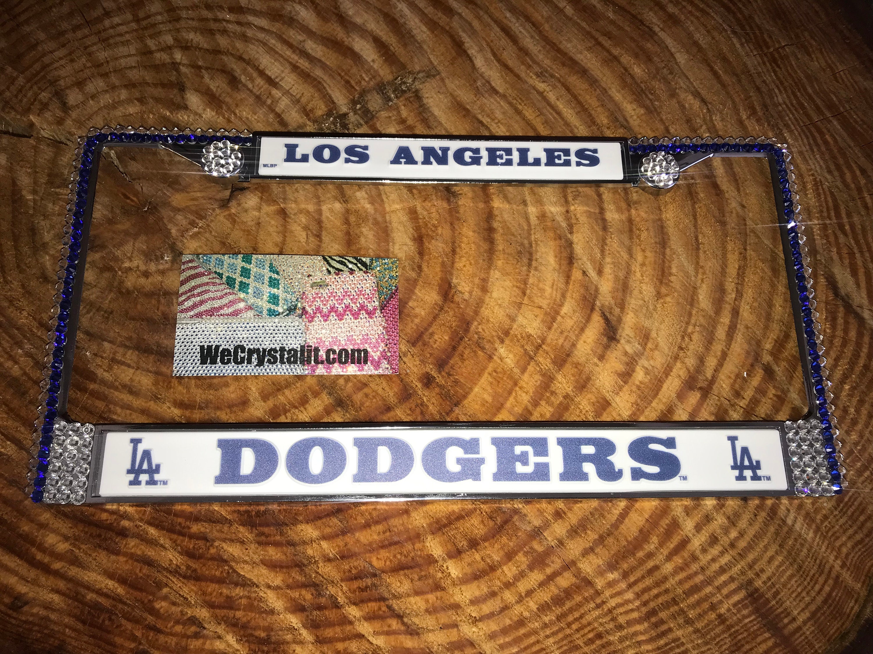 Set of 2 - Los Angeles Dodgers Lakers Car License Plate Frames