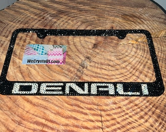 Denali Crystal Sparkle Auto Bling Rhinestone License Plate Frame Made with Swarovski Elements Made by WeCrystalIt