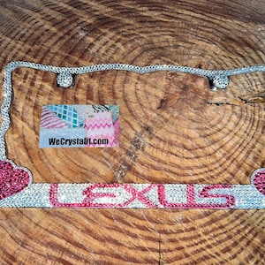 Lexus Crystal Sparkle Auto Bling Rhinestone  License Plate Frame with Swarovski Elements Made by WeCrystalIt