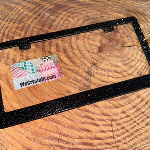 thumbnail image 2 of Boulevard Green Crystal License Plate Frame - 7 Rows Of Bling - Chrome Finish 2 of 5