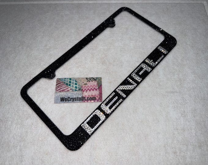 Denali Crystal Sparkle Auto Bling Rhinestone License Plate Frame Made with Swarovski Elements Made by WeCrystalIt