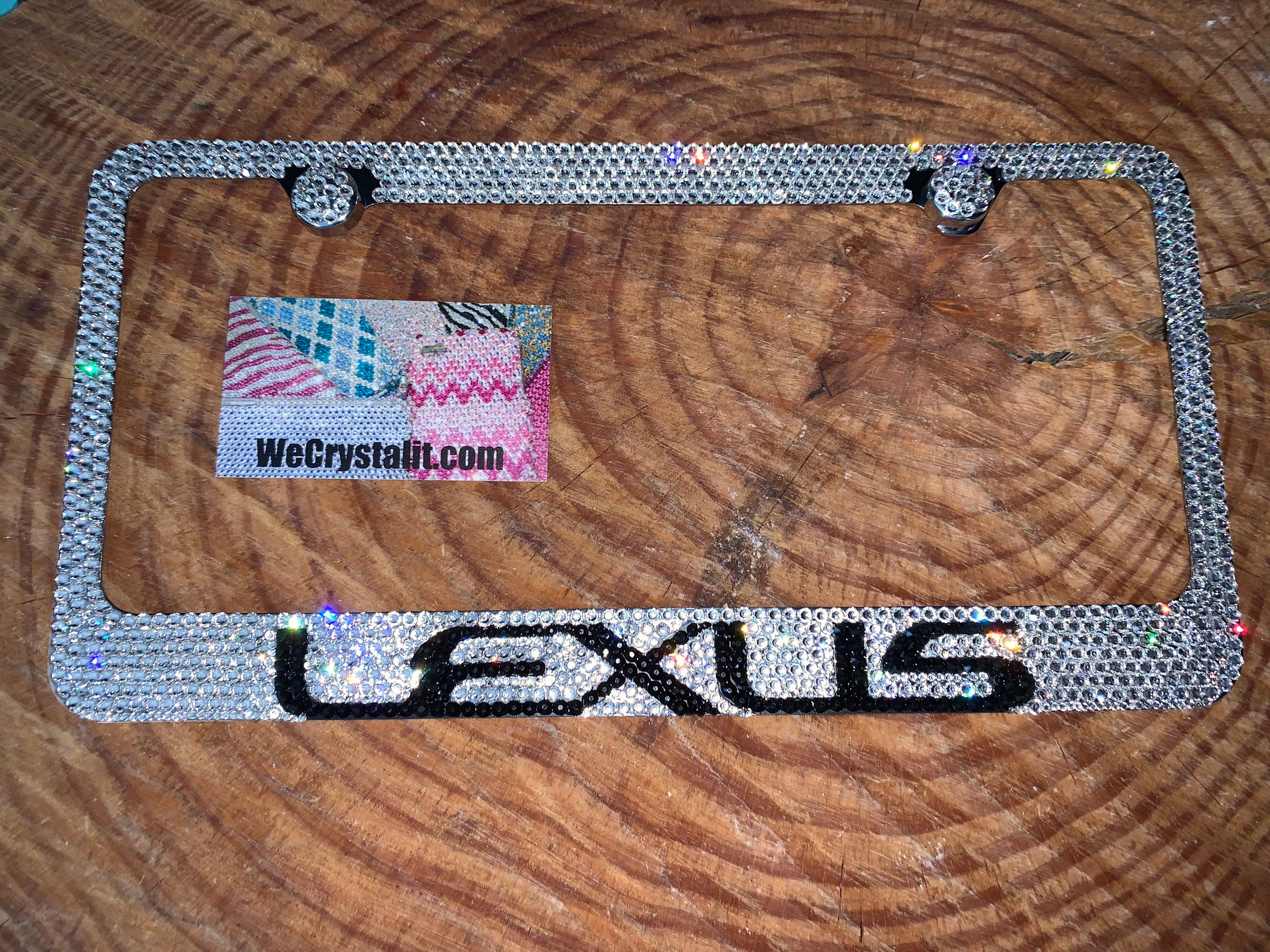 Lexus swarovski license plate frame deals