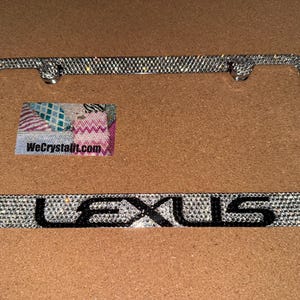 Lexus Crystal Sparkle Auto Bling Rhinestone  License Plate Frame with Swarovski Elements Made by WeCrystalIt