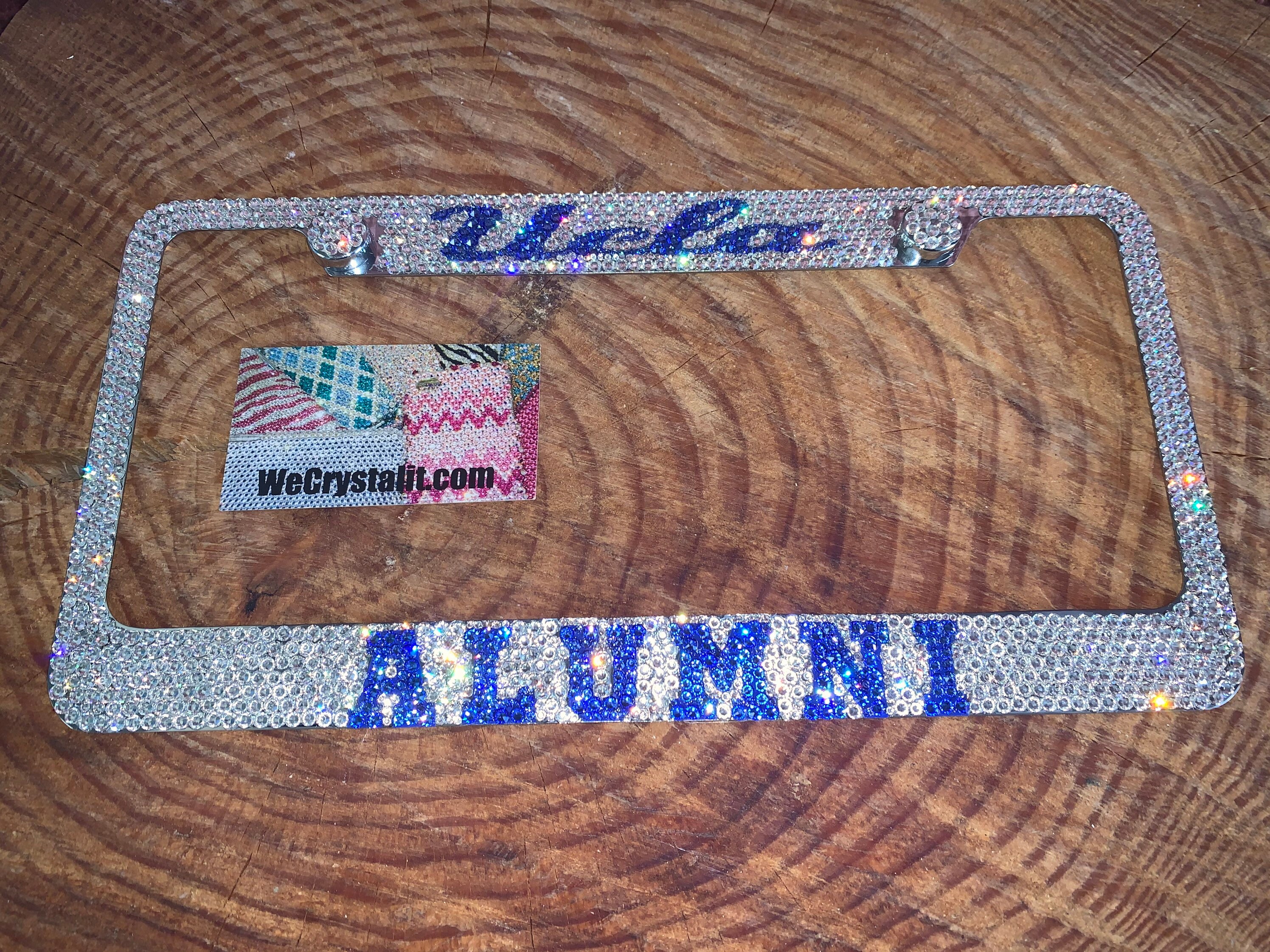 Sale UCLA Alumni Crystal Sparkle Auto Bling Rhinestone License Plate