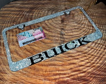 Buick Crystal Sparkle Auto Bling Rhinestone  License Plate Frame with Swarovski Elements Made by WeCrystalIt